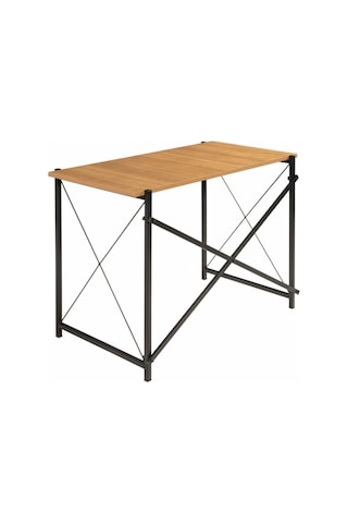 Modern Metal Ayaklı Masa 100 50 75 Cm Çok Renkli