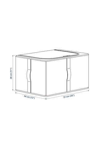 Ikea Purrpıngla Saklama Hurcu 34 X 51 X 28 Cm Bej