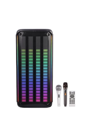 Büyük Boy Hoparlör Kablolu Ve Kablosuz Mikrofonlu Şarjlı Bluetooth Speaker Taşınabilir Hoparlör