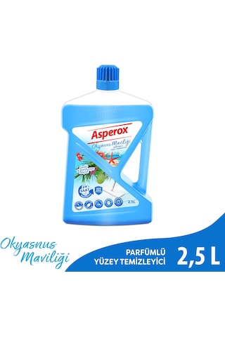 Asperox Okyanus Maviliği Parfümlü Yüzey Temizleyici Sedir & Sardunya Ve Paçuli Kokulu 2.5 Litre Tekli