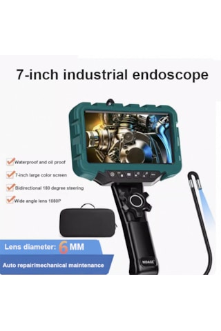 Pq315b 360 Derece Oynar Başlı 6mm Lens Çapı 1.6 Metre Kablo Endüstriyel Yılan Kamera