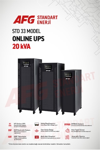 20 Kva Trifaze Online Ups Std 33 Model Kesintisiz Güç Kaynağı