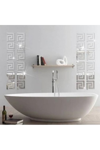 Dekoratif Labırent 20X Pleksi Dekor Ayna 7X7Cm Yapışkan Bantlı(504781629)