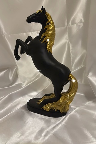 Kaideli Şahlanan Kırat Gold Yeleli Siyah