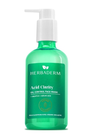 Herbaderm Acid Clarity Sivilce Karşıtı Yağlanmayı Dengeleyici Yüz Temizleme Jeli 250 ML