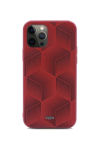 Kajsa Apple Uyumlu iPhone 12 Pro Max Kılıf Kajsa Splendid Serisi 3D Cube Kapak ZORE-219010