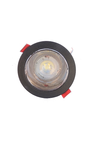 Siyah Gümüş Sıva Altı Spot Cob Led Armatür GU10 5W Beyaz Işık