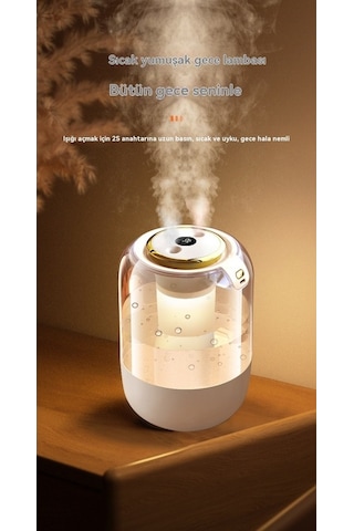 Pazly Yeni Sessiz Hava Nemlendirici, Yatak Odası Ve Bebekler İçin Büyük Sprey, Yeşil