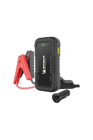 Michelin Mjs80 12volt 1000amp Lityum Polimer Akü Takviye + Powerbank + Led Lamba Fr Mjs80