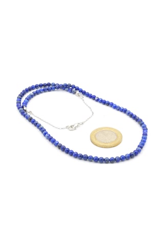 Hakiki Doğal Lapis Lazuli Taşı Kolye 1.Kalite Pembe