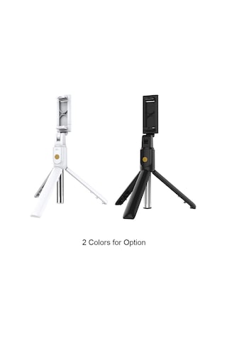 Geeksen Siyah 2-in-1 Telefon Tripod Selfie Çubuğu: Bluetooth Kumanda, Ayarlanabilir Telefon Tutucu İle Serbest Fotoğraf Çekimi