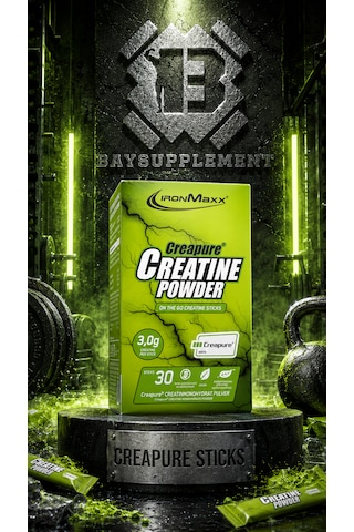 Ironmaxx Creatine Creapure Sticks 30x3,4g Aromasız