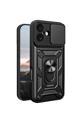 Apple, Uyumlu iPhone 17 Pars Lens Yüzüklü Silikon Siyah