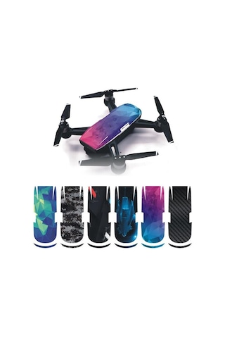Dji Spark Pvc Koruyucu Dekoratif Çıkartma Su Geçirmez 6 Takım