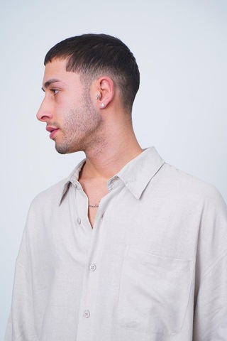 Taş Basic Yarım Kollu 1b Ch Oversize Gömlek Taş