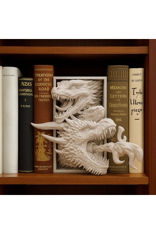 Ejderha Kitaplık Dekoru