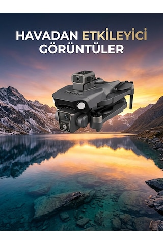 Çift Kameralı Gps Drone Geniş Açılı Havadan Görüntüleme Sistemi Belirtilmemiş