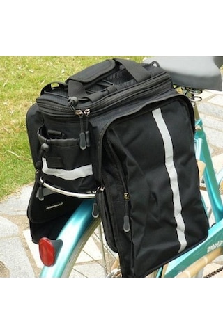 Didadodo 27l Bisiklet Çantası Arka Raf Modeli Bisiklet Taşıyıcı Çanta, Siyah Siyah