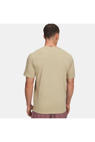 Under Armour Abc Camo Boxed Logo Erkek Kahverengi Bisiklet Yaka Tişört Kahverengi