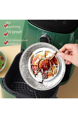 Vkemall Ev Kullanıımı İçin 7 İnç Derin Alüminyum Folyo Fırın Tepsisi - Yemek Pişirme, Izgara, Fırınlama İçin Yağ Geçirmez, Yapışmaz 50 Adet Paketi Diğer