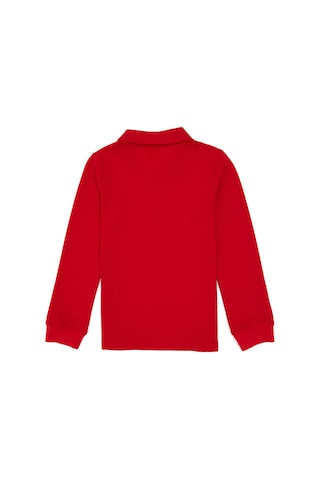U.S. Polo Assn. Erkek Çocuk Kırmızı Basic Polo Yaka Sweatshirt 50307821-VR030