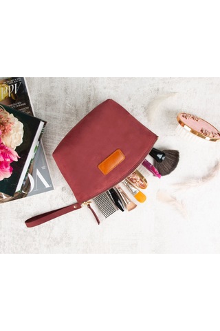Burgundy Dust Clutch / El Çantası Tarçın