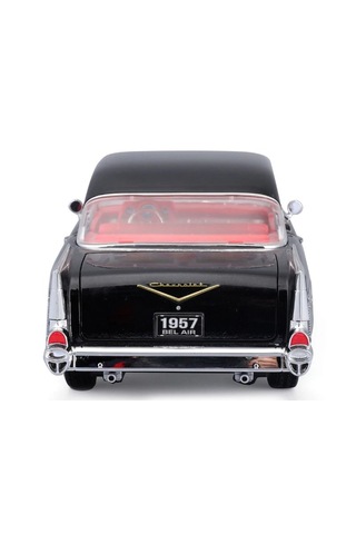 1:18 Ölçek Maisto 1957 Chevrolet Bel Air Coupe Diecast Metal Minyatür Model Araba 25cm