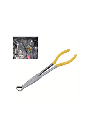 "11" Premium Uzun Erişimli Buji Pensesi - Güvenli Halka Burun