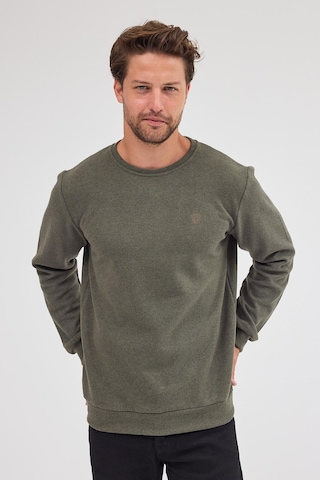 Mmetalic Erkek Haki Standart Fit Normal Kesim Pamuklu Basic Bisiklet Yaka Sweatshirt Mtlce113-haki Haki