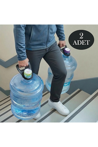 2 Adet Damacana Taşıyıcı - Damacana Tutacağı Damacana Taşıma Aparatı Siyah