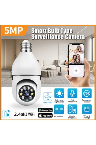 360 Ip Ampül Kamera - Cmr19-981