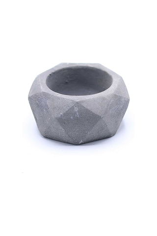 Pırlanta Beton Saksı Setleri 4'lü Siyah