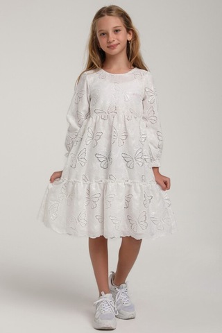 Xo Kids Kız Çocuk Elbise 5-9 Yaş 35944 Beyaz
