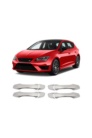 Seat Leon 3 Uyumlu 2012-2020 Krom Kapı Kolu 4 Kapı Paslanmaz Çelik
