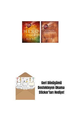 The Secret - Hero Ciltli + The Secret - Günlük Öğretiler Ciltli + Okuma Sticker'ları