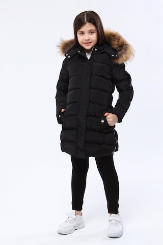Benitto Kids Kız Çocuk Kaban 1249-siyah Siyah