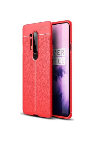 One Plus 8 Pro Kılıf Zore Niss Deri Desenli Silikon Kılıf