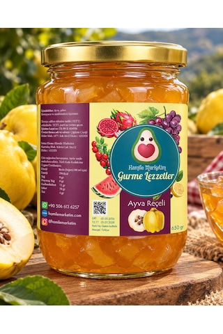 Ayva Reçeli 660cc Bol Meyveli