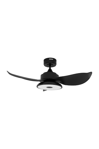 Alsanfan Melodi Siyah Bluetooth Hoparlörlü RGB LED Aydınlatmalı 91CM Tavan Vantilatörü