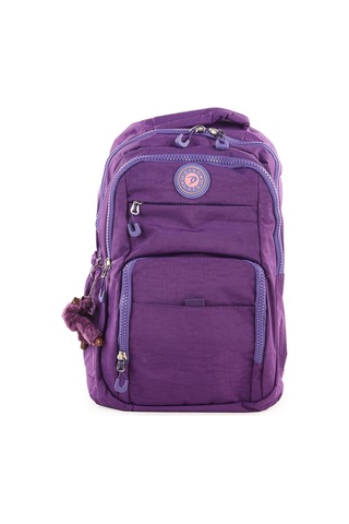 Bizoon Np292 Unisex Su Geçirmez Kumaş Günlük Okul Seyahat Mor Sırt Çantası