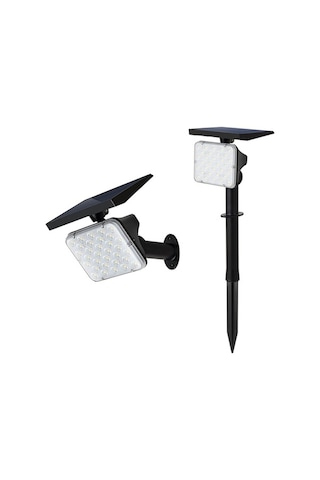 Moly Türkçe Led Spot Işığı, 32 Led, Güneş Enerjili, Ip65 Su Geçirmez, Ayarlanabilir Parlaklık, Duvar/yerde Montaj, 2200mah Pil, Bahçe Aydınlatması Diğer