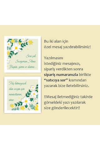 Mother's Day -anneler Günü Tebrik Kartı Büyük 4 Lü + 2 Li Küçük Kart Seti -anne-04