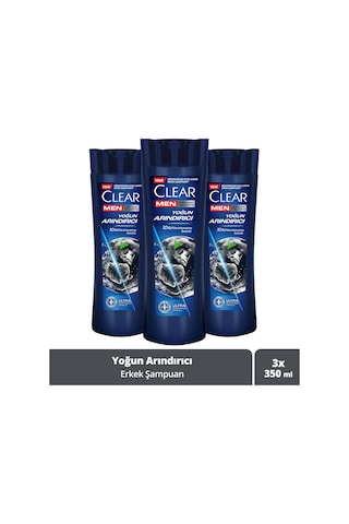 Men Kepeğe Karşı Etkili Şampuan Yoğun Arındırıcı 350 Ml X3
