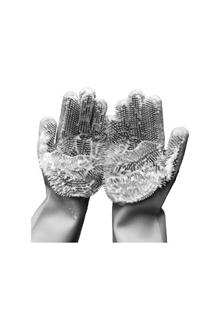 Sihirli Silikon Bulaşık Yıkama Eldiveni Tencere Tava Ovma Lavabo Mutfak Fırın Temizlik Iş Eldiven