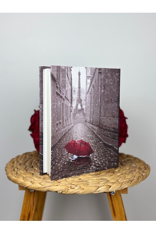 Rabsev Fotoğraf Albümü 10x15cm 200 Fotoğraf Kapasiteli Renkli Şemsiye Desenli Anı Albümü