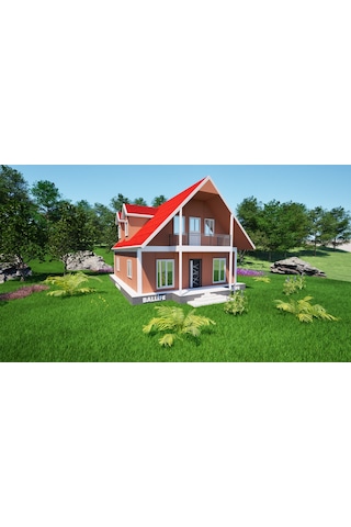 Ballife Prefabrik 134 M2 Standart Dubleks Prefabrik Konut