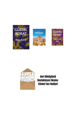 Rüya Körü + Cappadocia Ciltli + Güvercine Ağıt + Okuma Sticker'ları
