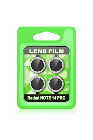 Uryport Xiaomi Redmi Note 14 Pro 5g Raze Metal Kamera Lens - Gümüş
