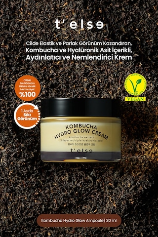 Cilde Parlak Görünüm Kazandıran Aydınlatıcı Ve Nemlendirici Krem T Else Kombucha Hydro Glow Cream