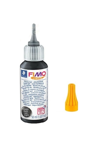 Staedtler Fimo Liquid Deco Gel Sıvı Fimo-Yapıştırıcı 50 Ml Siya